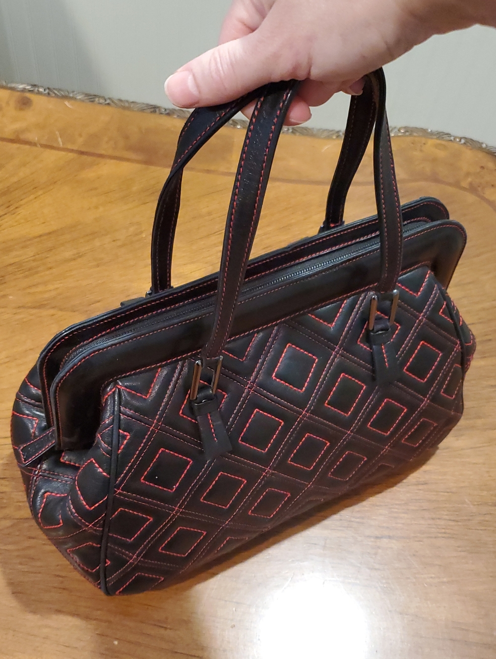 Like NEW Suarez Quilted Leather Handbag - Picture 10 of 15